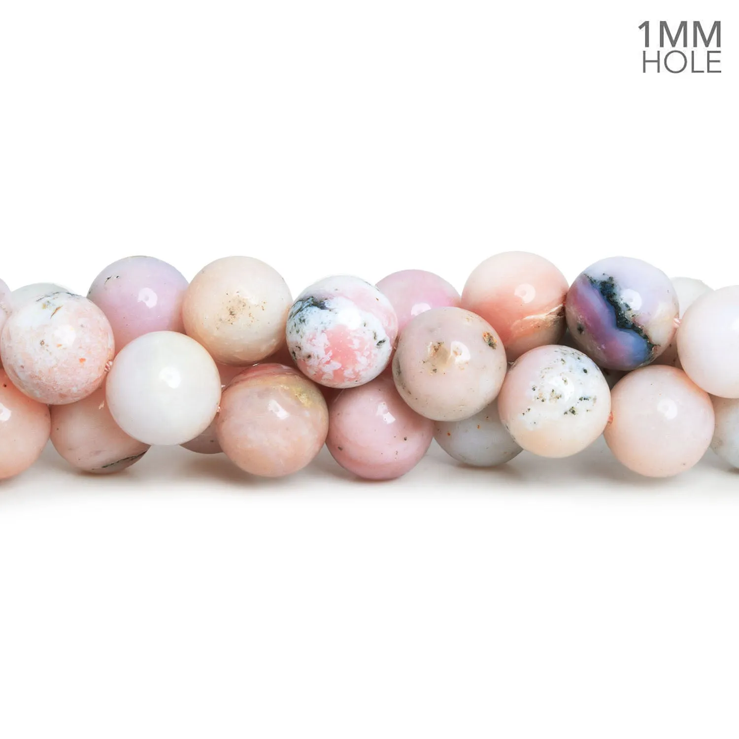 12mm Pink Peruvian Opal Plain Rounds 16 inch 35 beads AA