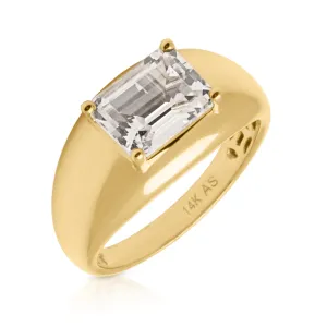 14KT Yellow Gold Topaz Martini Aperitif Ring