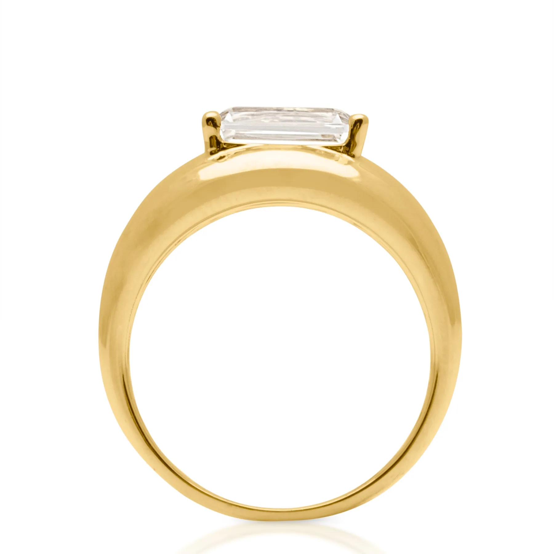 14KT Yellow Gold Topaz Martini Aperitif Ring