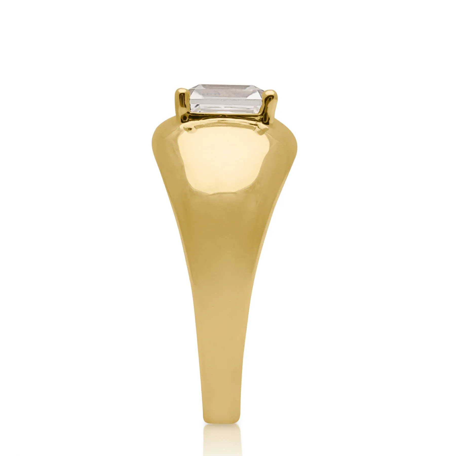 14KT Yellow Gold Topaz Martini Aperitif Ring