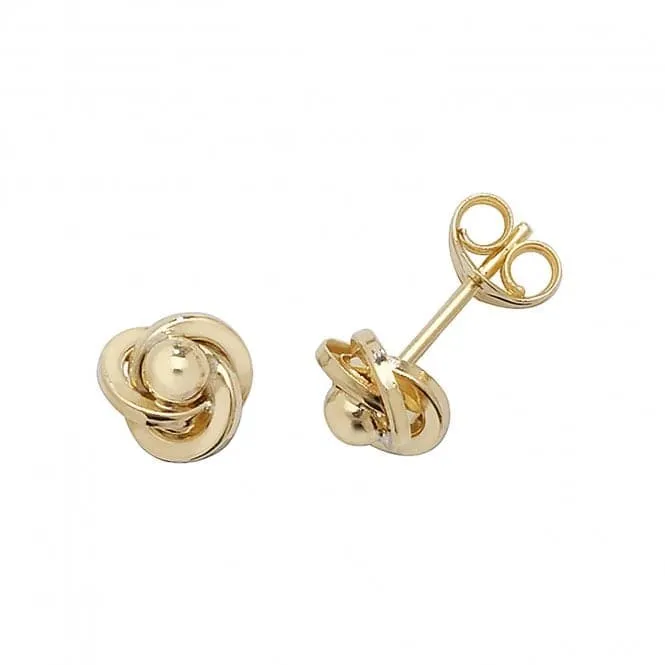 9ct  Yellow  Gold  Orbital  Stud  Earrings  ES365