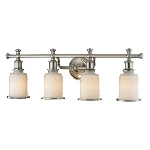 Acadia Four-Light Bathroom Vanity Fixture