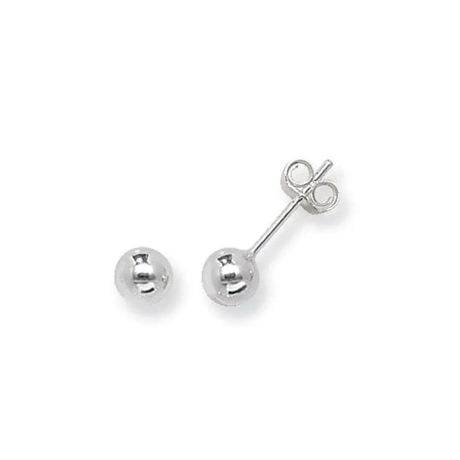 Acotis Silver Ball Stud Earrings G5512