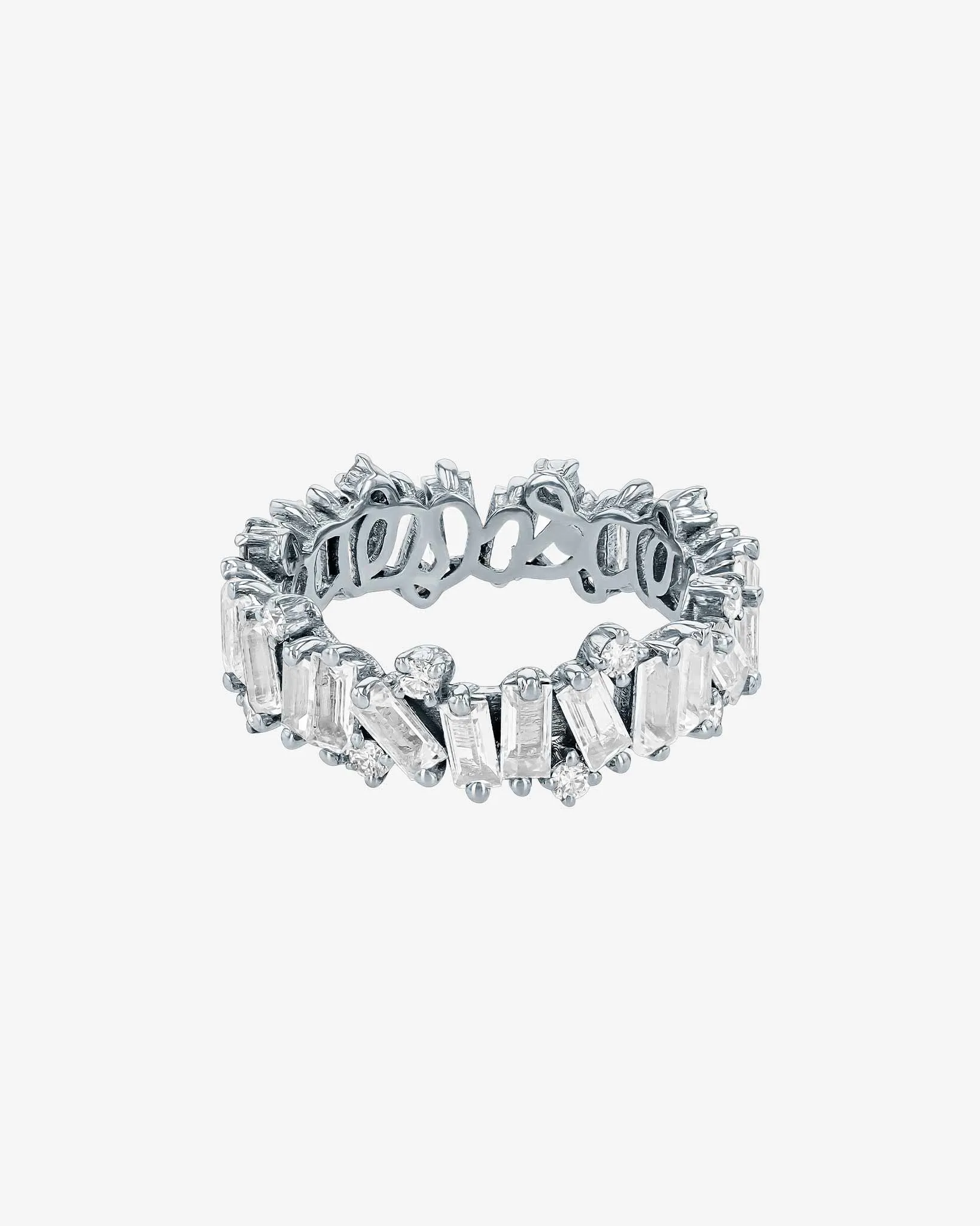 Amalfi Burst White Topaz Eternity Band