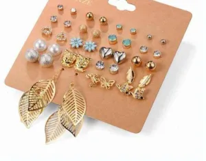 Brincos Mixed Stud Earrings