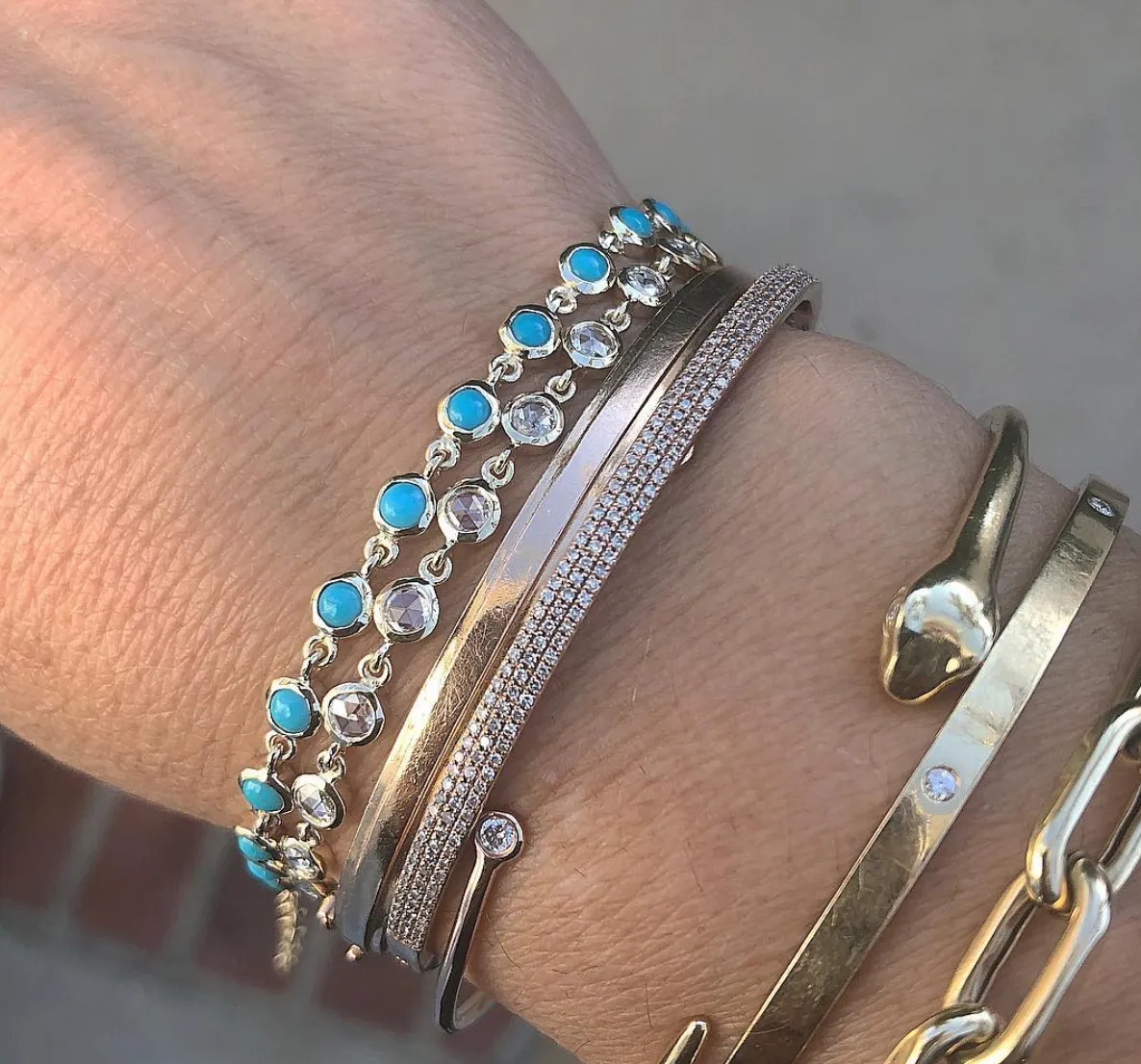 Diamond Bezel Bracelet