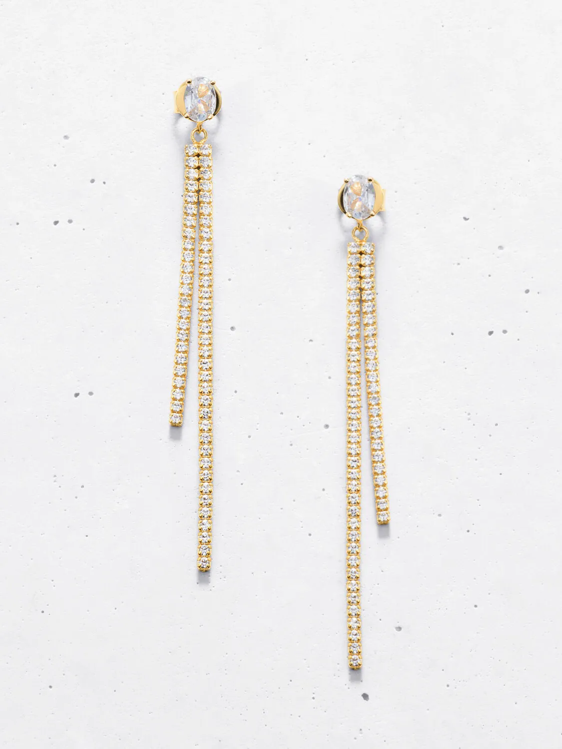 Double Row Linea Drop Earring Backs