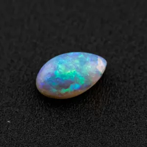 Drop Shape Natural Australian Black Opal Loose Gemstone 2.61ct