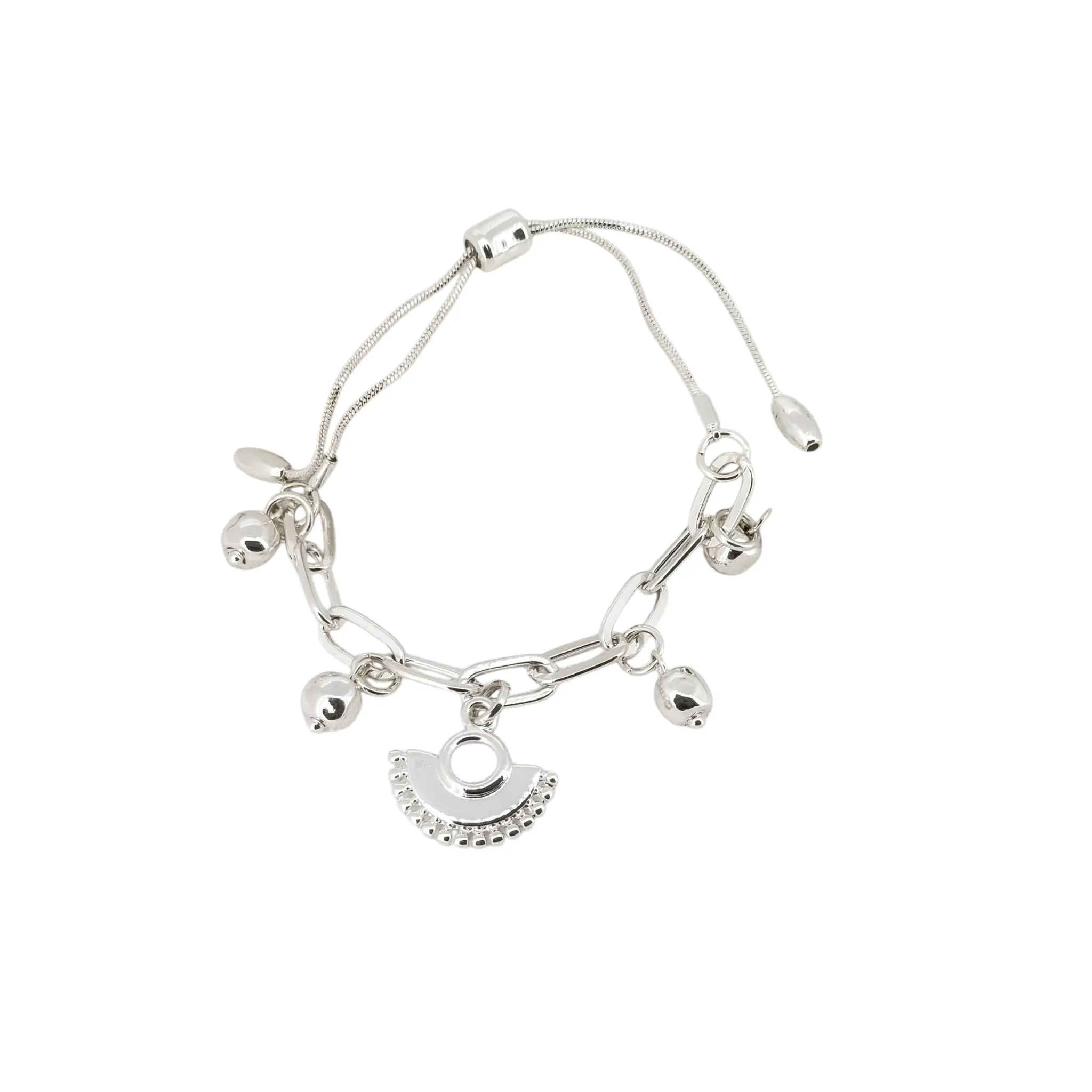 Envy Adjustable Fan Bracelet Silver