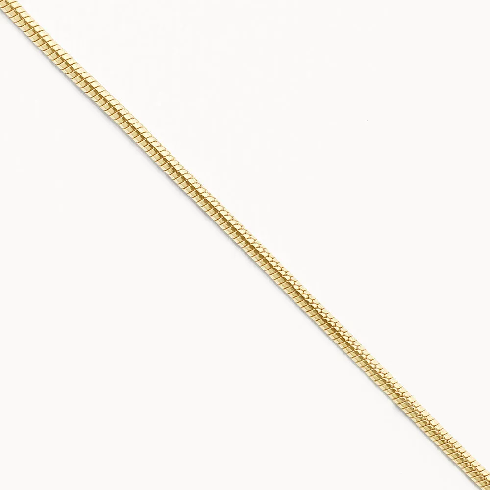 Fine Snake Chain Necklace in Gold