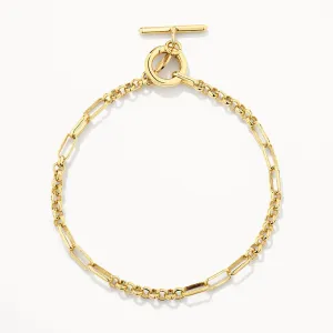 Fob Fundamental Chain Bracelet in Gold