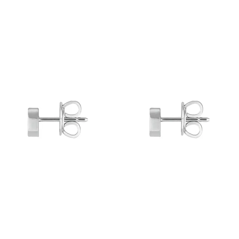 GC Interlocking 18ct White Gold 5mm Stud Earrings