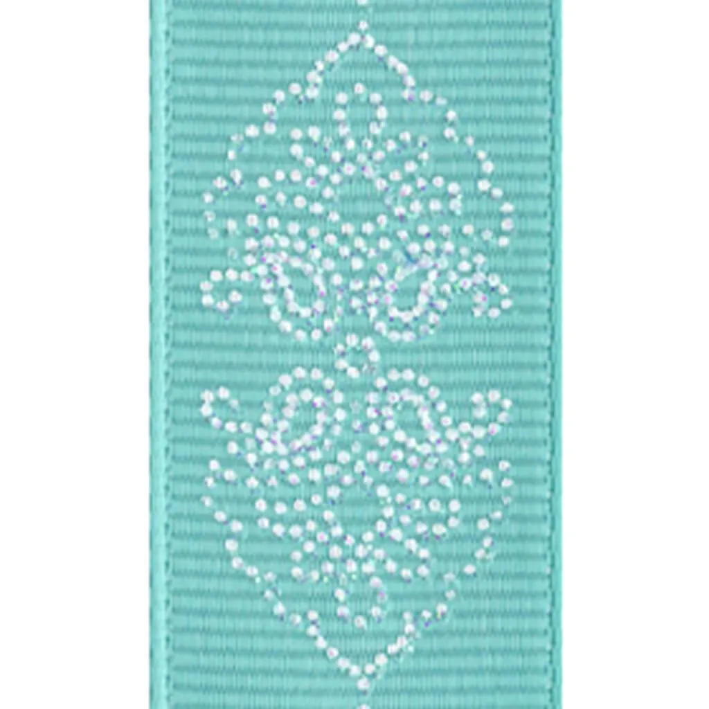 Glitter Melissa 7/8in x 4yd Tiara Blue