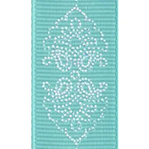 Glitter Melissa 7/8in x 4yd Tiara Blue