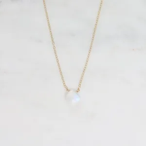 Gold Filled Chain with Moonstone Brio Necklace