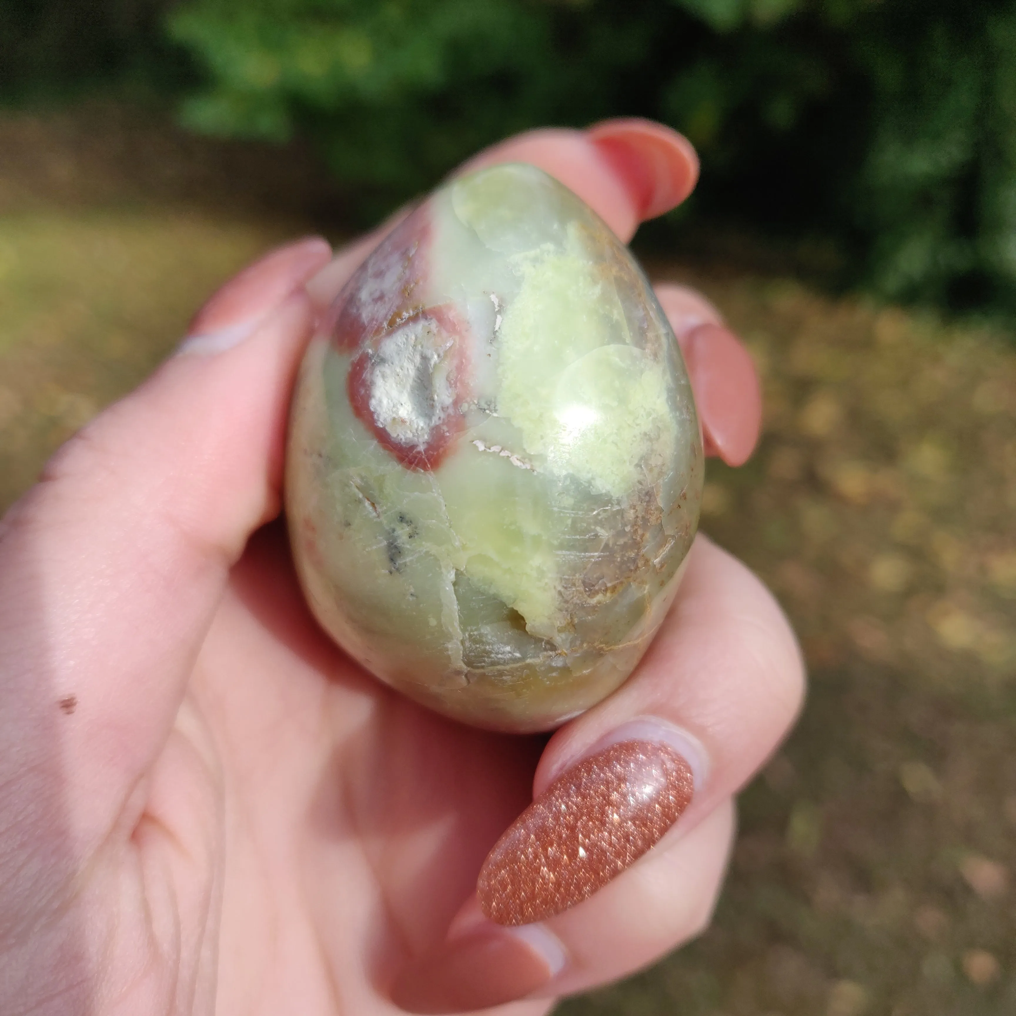 Green Opal Palm Stone (#11)