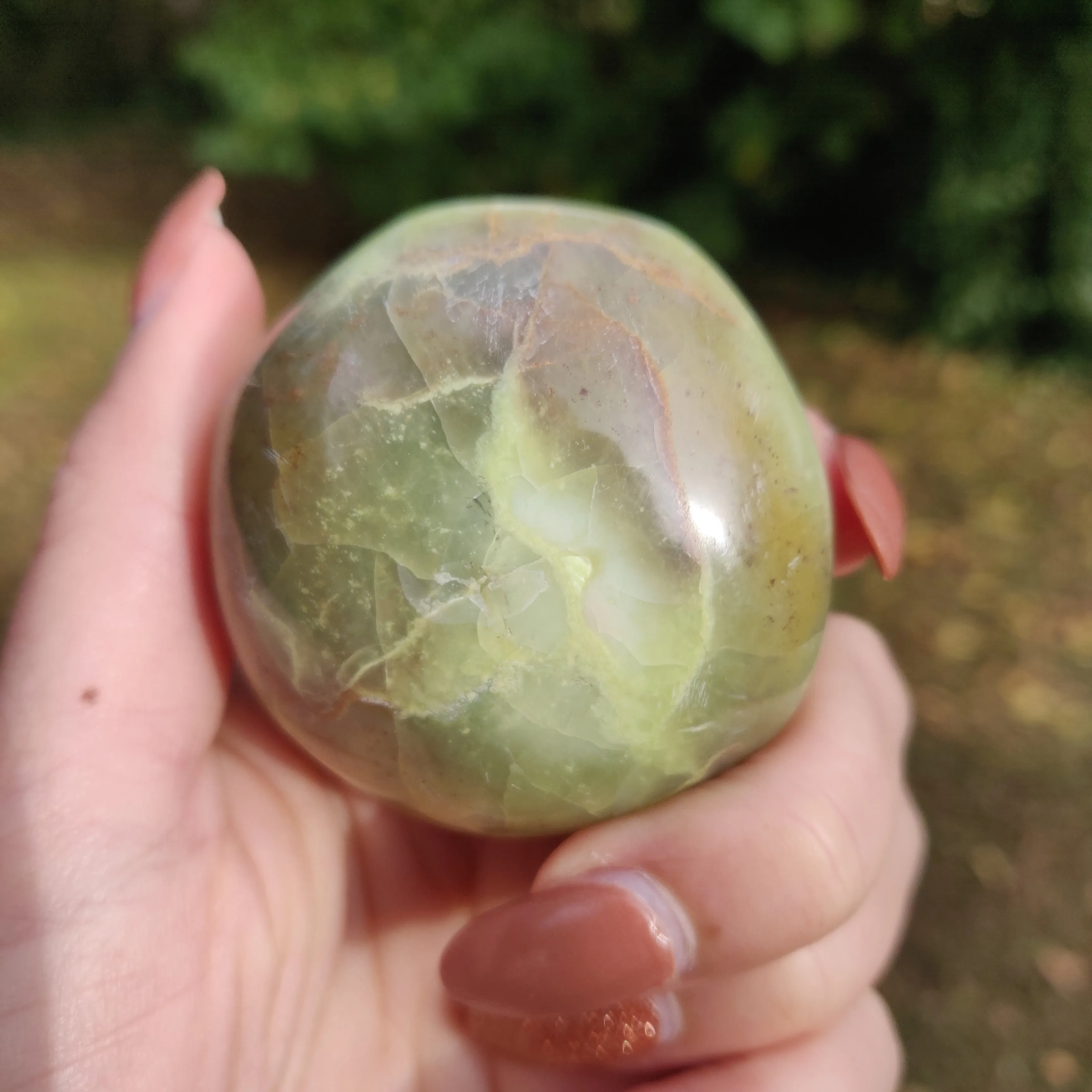 Green Opal Palm Stone (#11)