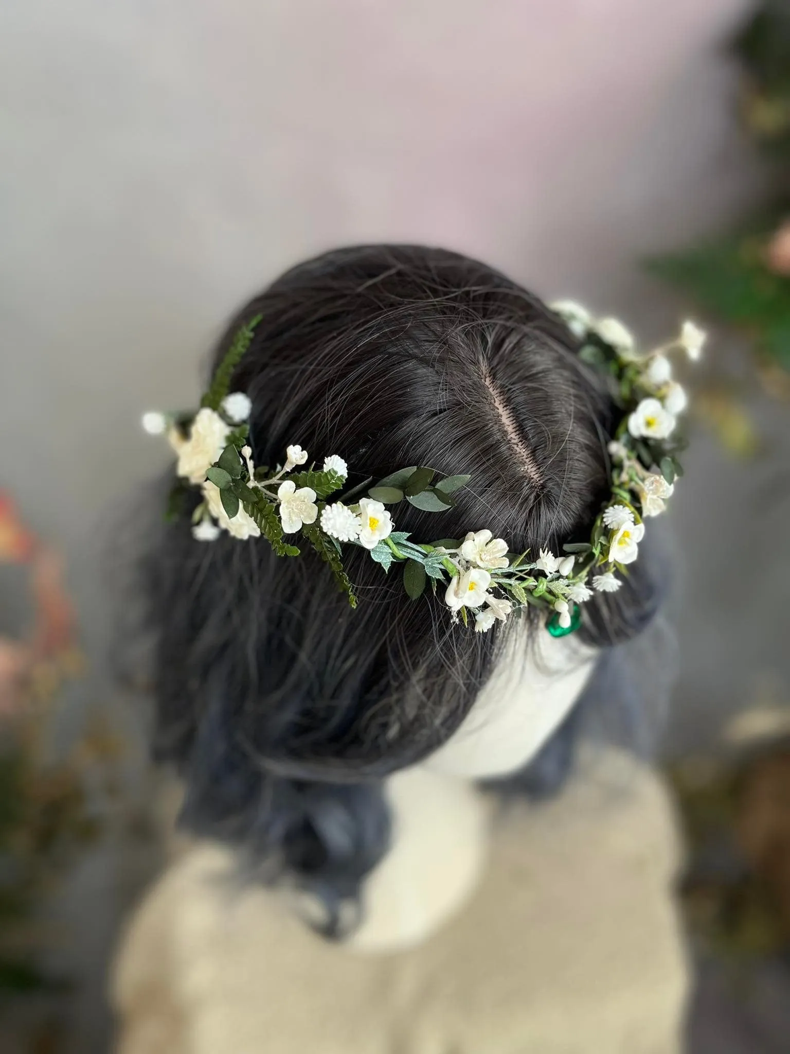 Greenery romantic elven tiara