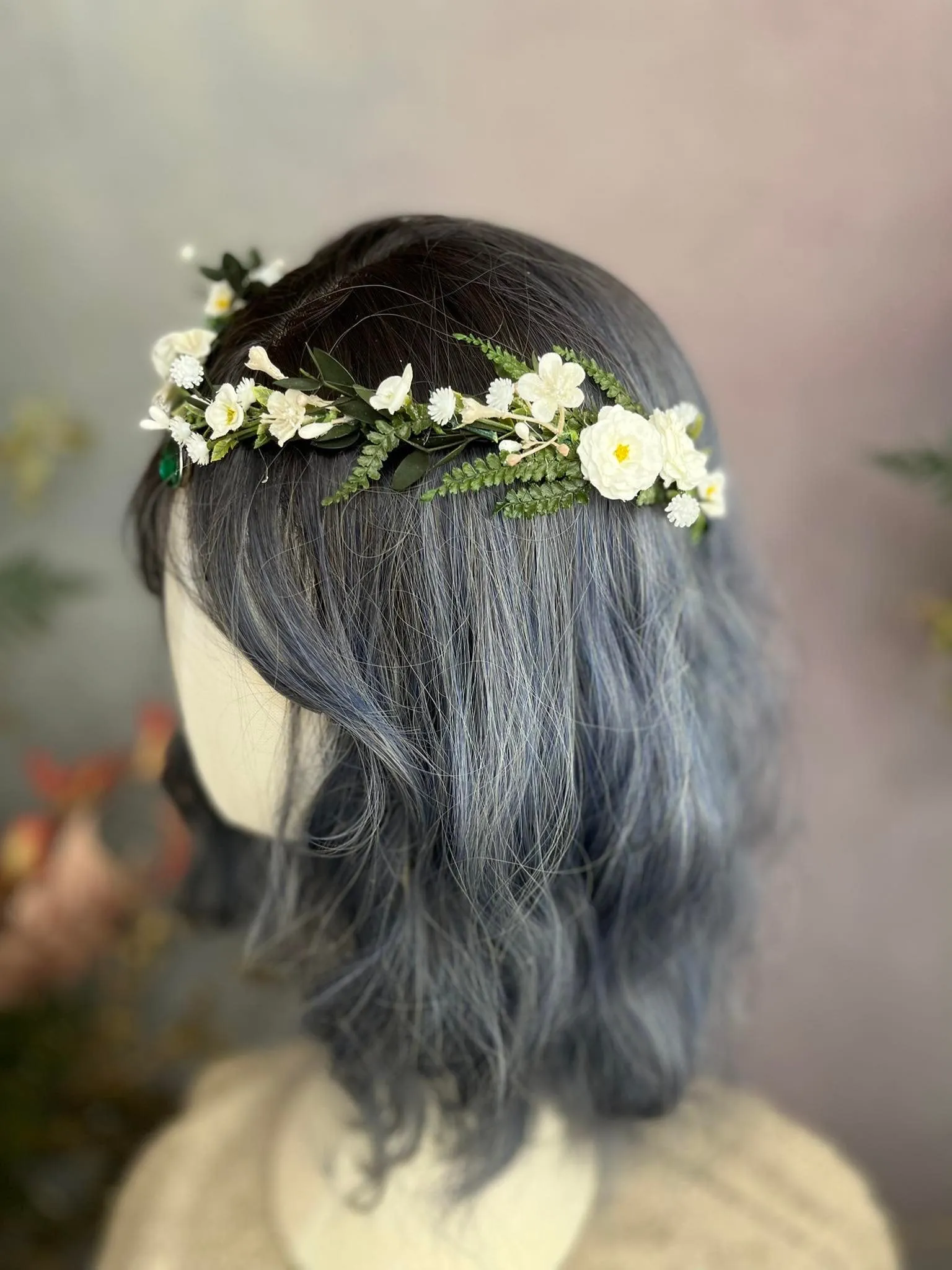 Greenery romantic elven tiara