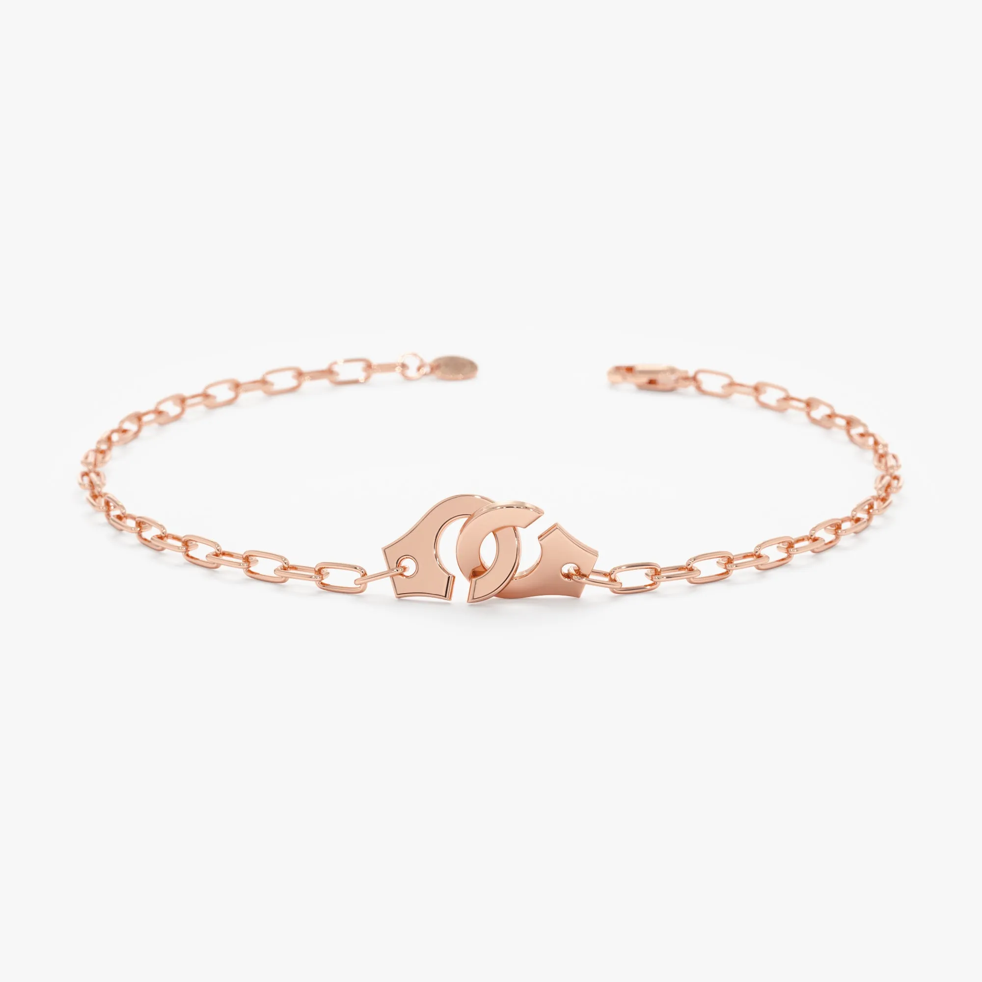 Handcuff Paperclip Chain Bracelet, Charlotte