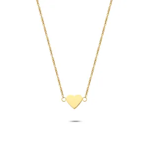 Heart necklace gold