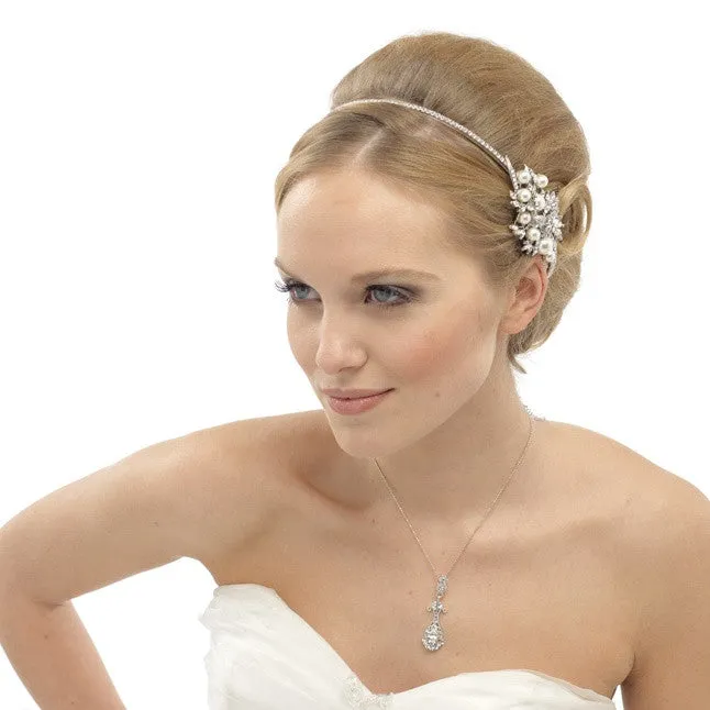 Juliette Crystal & Pearl Headband