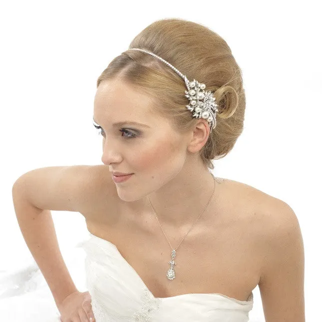 Juliette Crystal & Pearl Headband