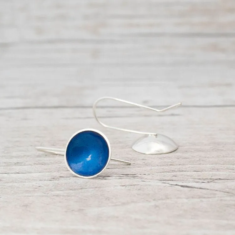 Large Drop Enamel Earring