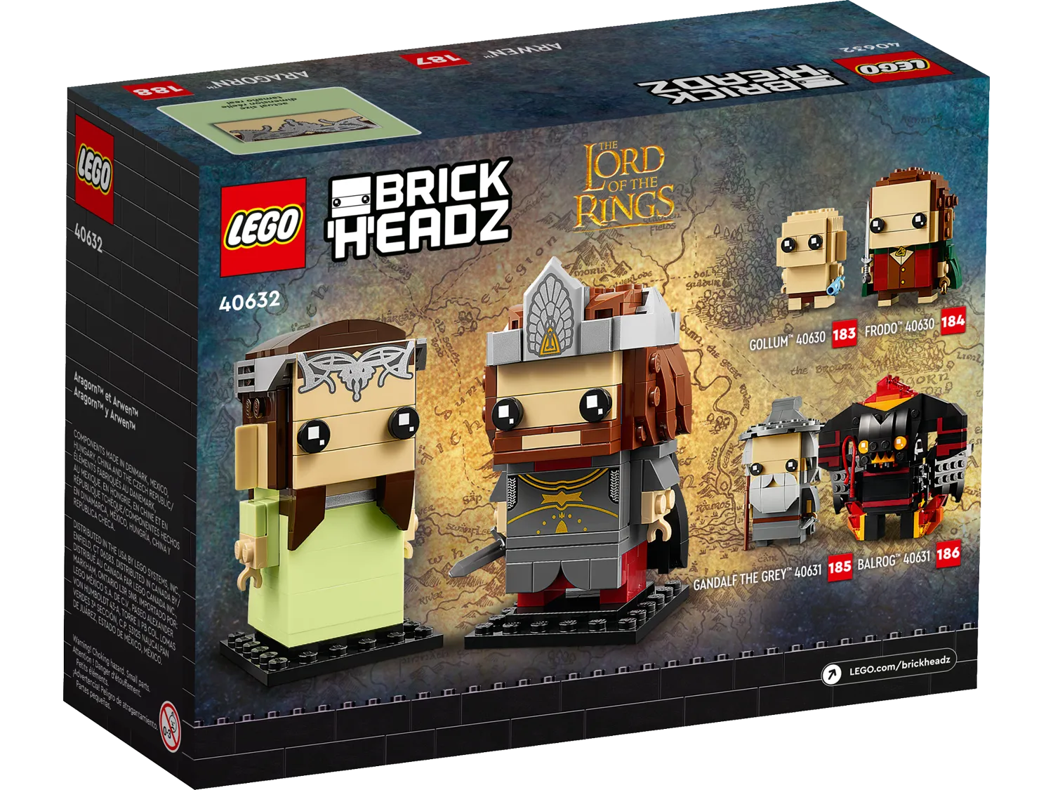 Lego BrickHeadz Aragorn & Arwen 40632, 261 pieces