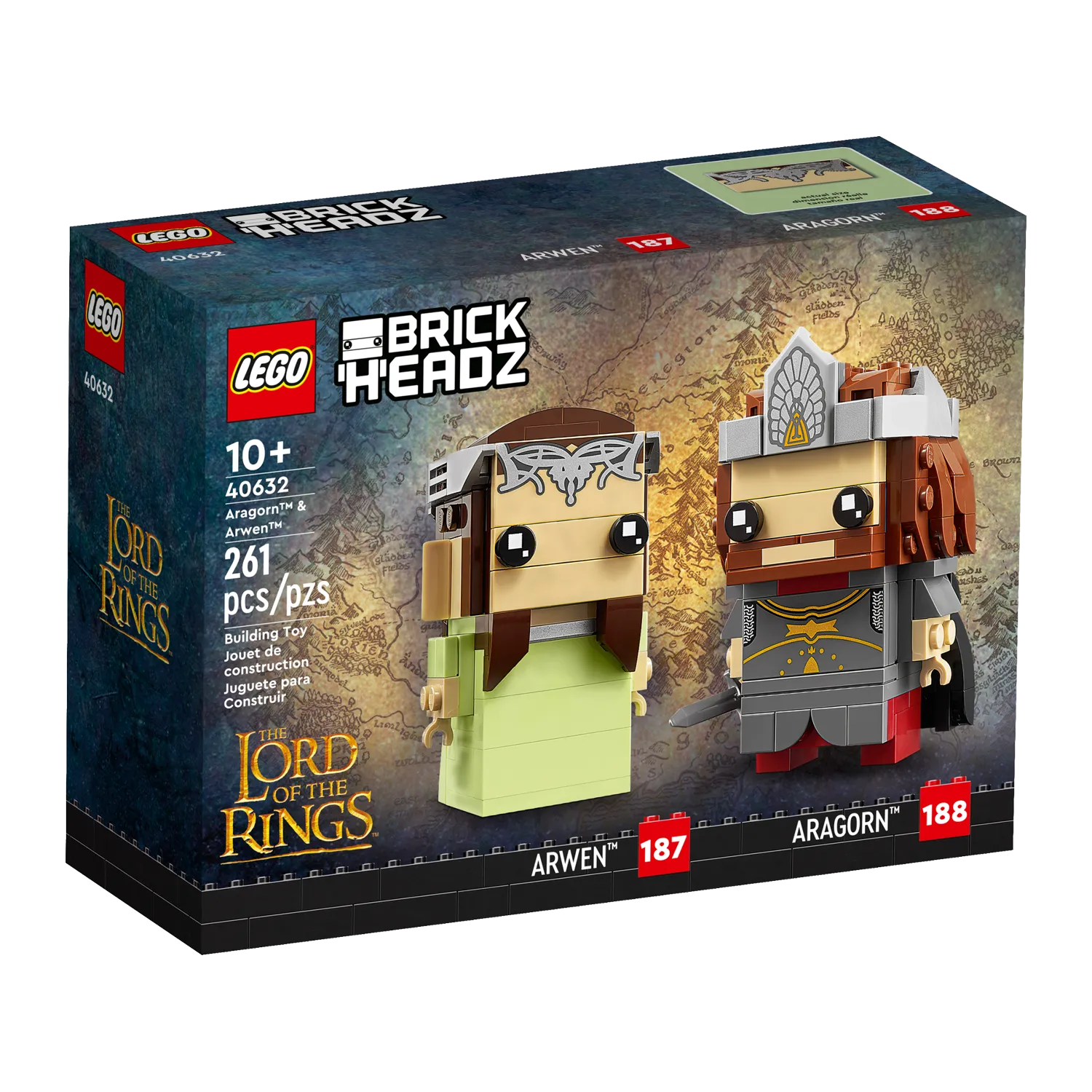 Lego BrickHeadz Aragorn & Arwen 40632, 261 pieces