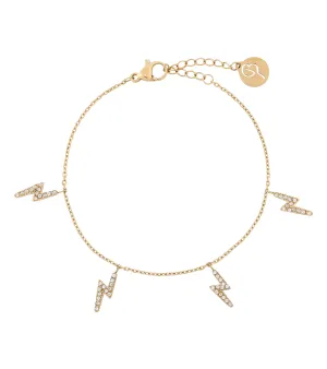 Lightning Sparkle Bracelet Multi Gold