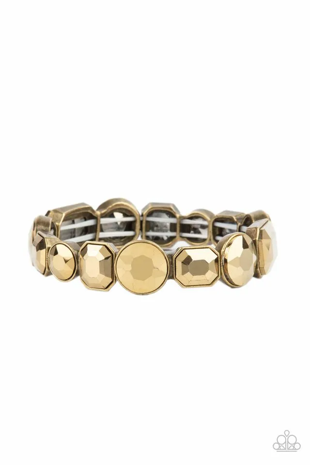 Paparazzi Bracelet ~ Extra Exposure - Brass