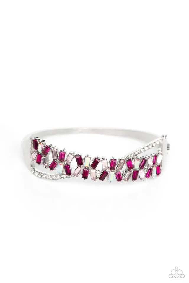 Paparazzi Bracelet ~ Timeless Trifecta - Pink