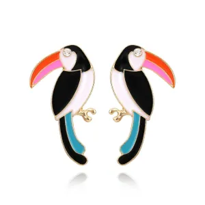 Pre Order:  Retro Big Billed Bird Earrings