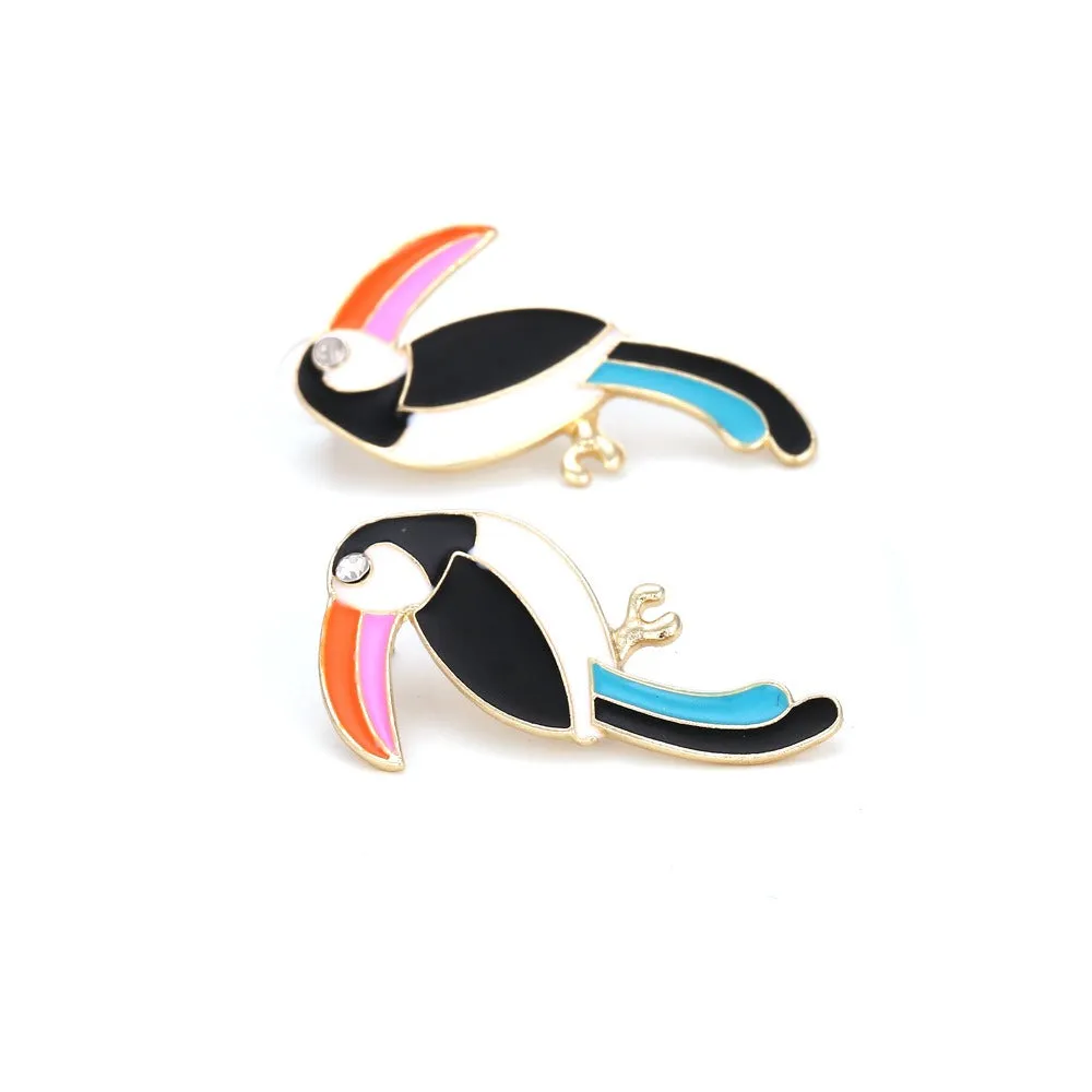 Pre Order:  Retro Big Billed Bird Earrings