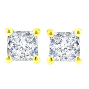 Princess Bella Diamond Stud Earrings 1ct