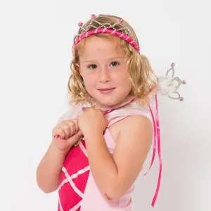 Princess Crown   Tiara Set - Hot Pink