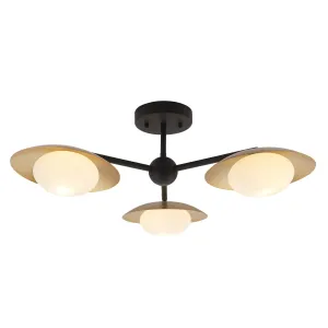 Saturn 3-light Semi flush