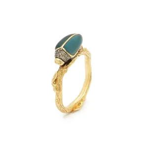 Scarab Ring Topaz