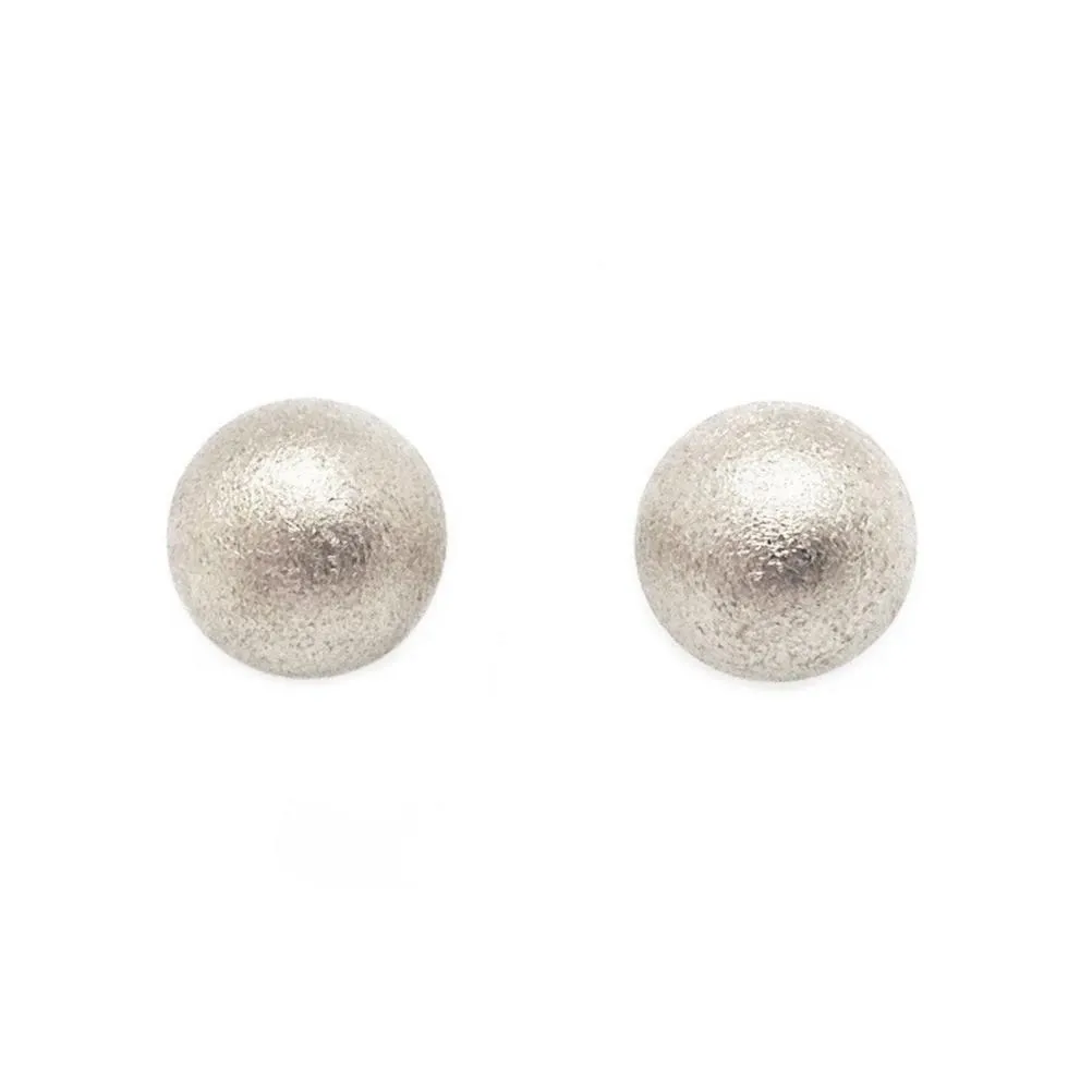 Silver Ball Stud Earring