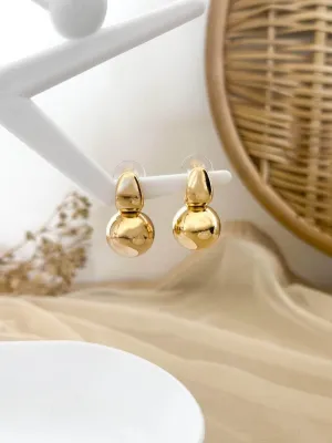 Stainless Steel Casual Wear Women Gold Plated Stud Earring