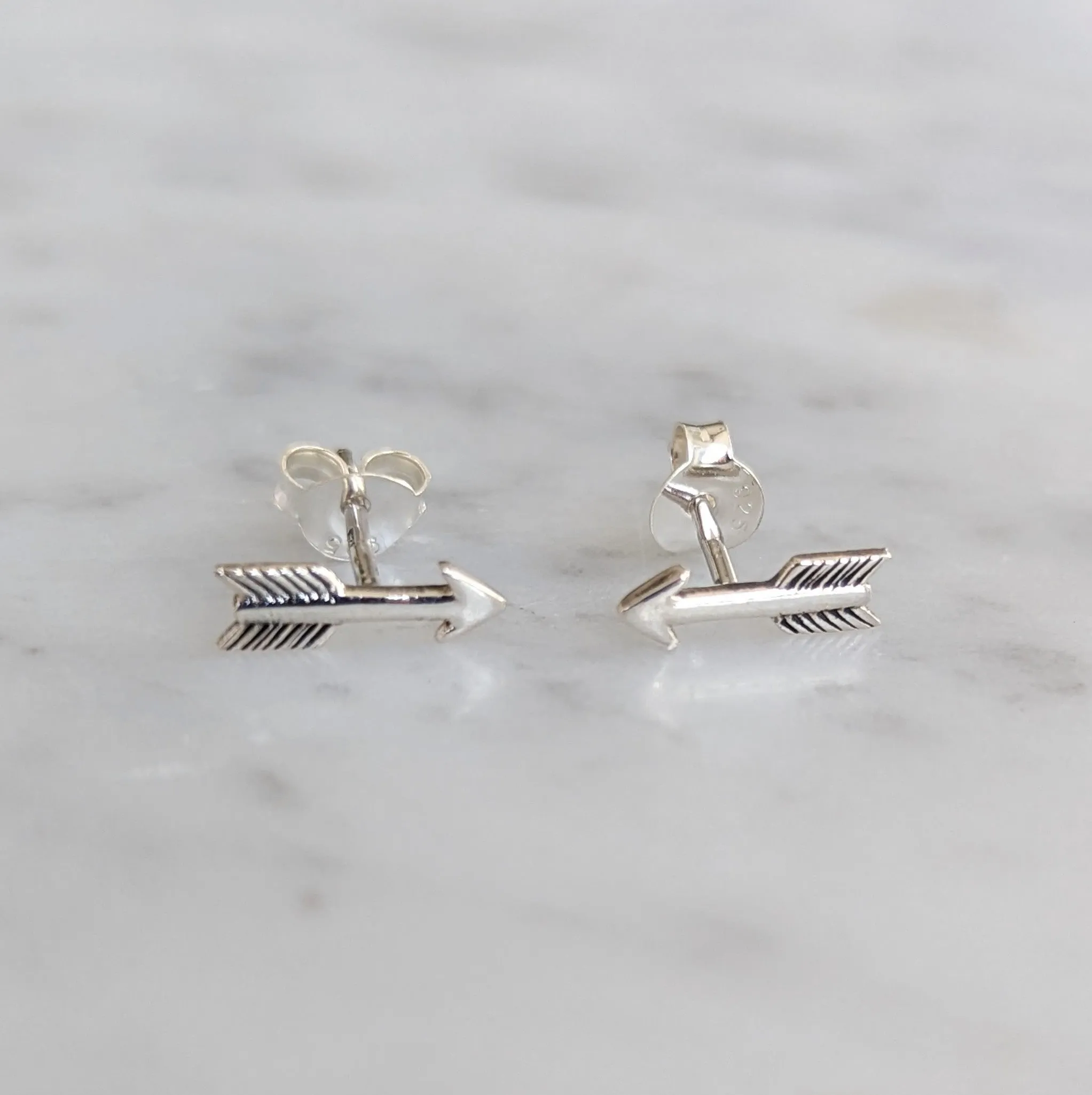 Sterling Arrow Earrings