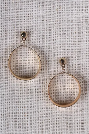 Swivel Hoop Stud Earrings