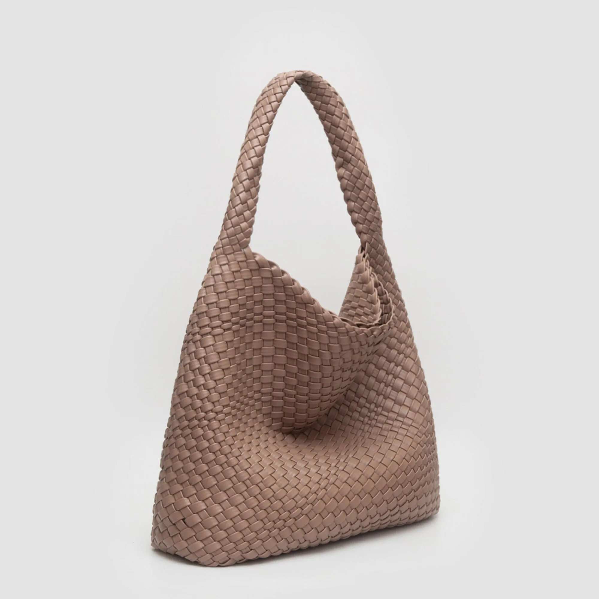 TG10640 Tiara Woven Hobo Tote Bag With Pouch