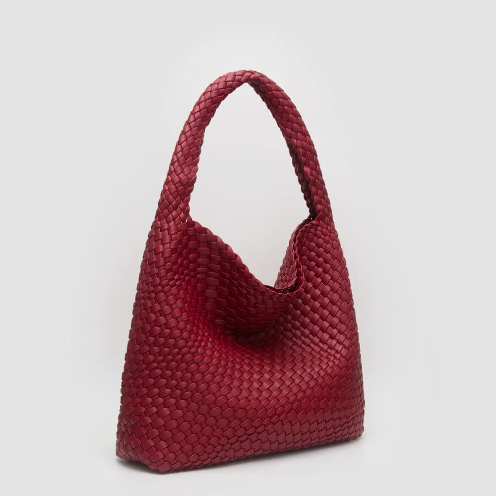 TG10640 Tiara Woven Hobo Tote Bag With Pouch