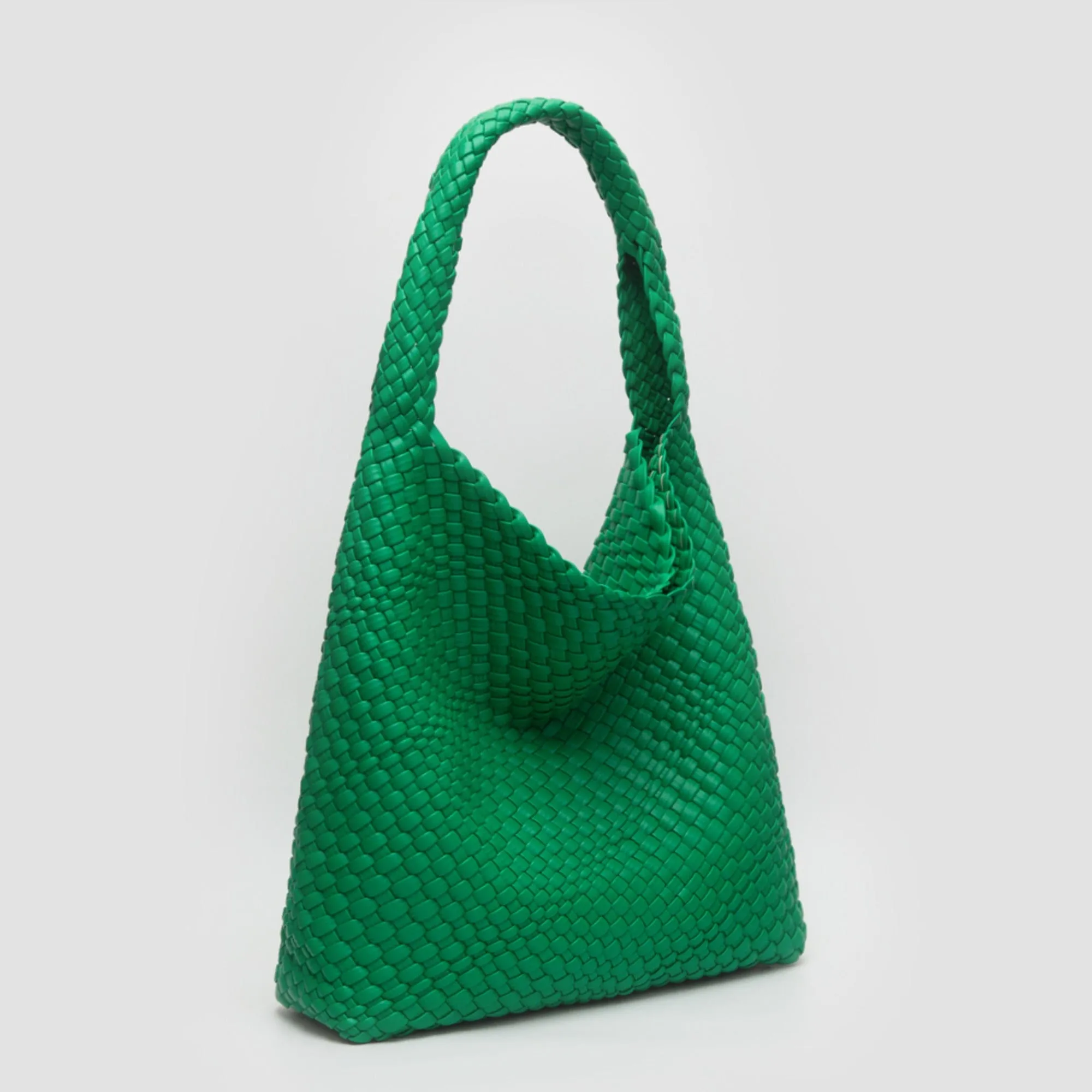 TG10640 Tiara Woven Hobo Tote Bag With Pouch