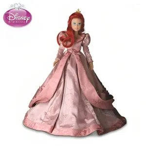 The Ashton-Drake Galleries Princess Ariel The Little Mermaid Doll Handcrafted of Soft Vinyl Skin  Fully Poseable Hand Painted Features in Silky Pink Gown Dress 16"-Inches