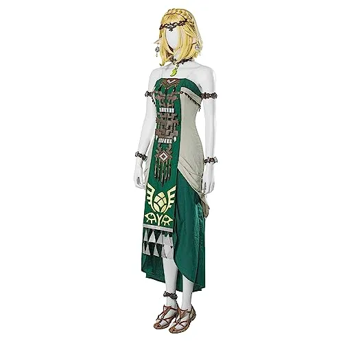 Yirugu Tears Cosplay Kingdom White Dress Outfit Full Set Game Suit for Women